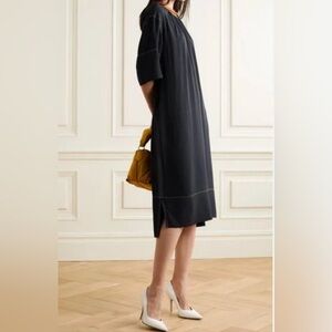 Marni deep dark blue fancy dress oversized size 36 or xs boho indie core chic